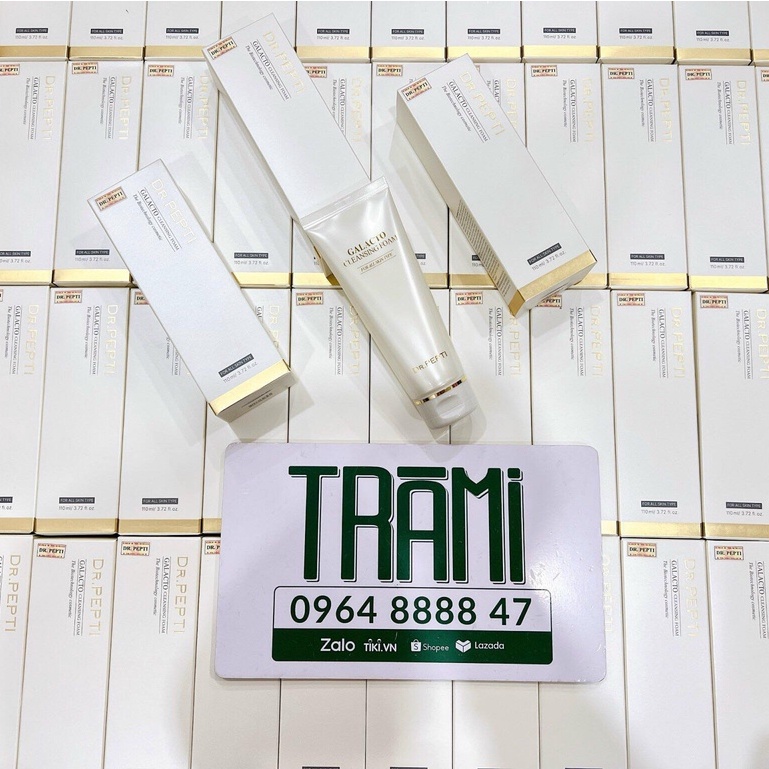 [CHÍNH HÃNG] Sữa Rửa Mặt Tạo Bọt, Dưỡng Trắng Dr.Pepti+ Galacto Cleansing Foam 110ml Hàn Quốc.