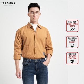 Áo sơ mi nam hàn quốc cao cấp tony4men dài tay form regular 2054