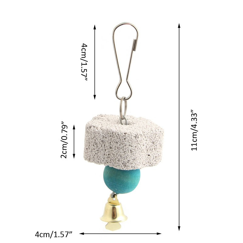 Chuỗi treo đá mài răng đồ chơi cho chim vẹt