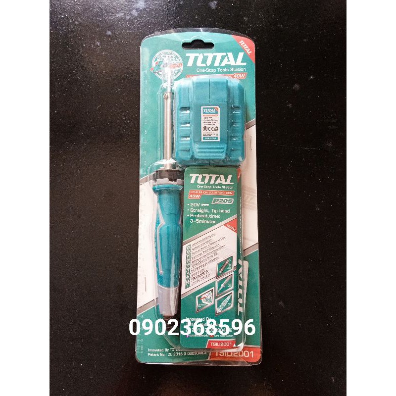 Mỏ hàn chì Pin 20V TOTAL TSILI2001 (KO BAO GỒM PIN SẠC)