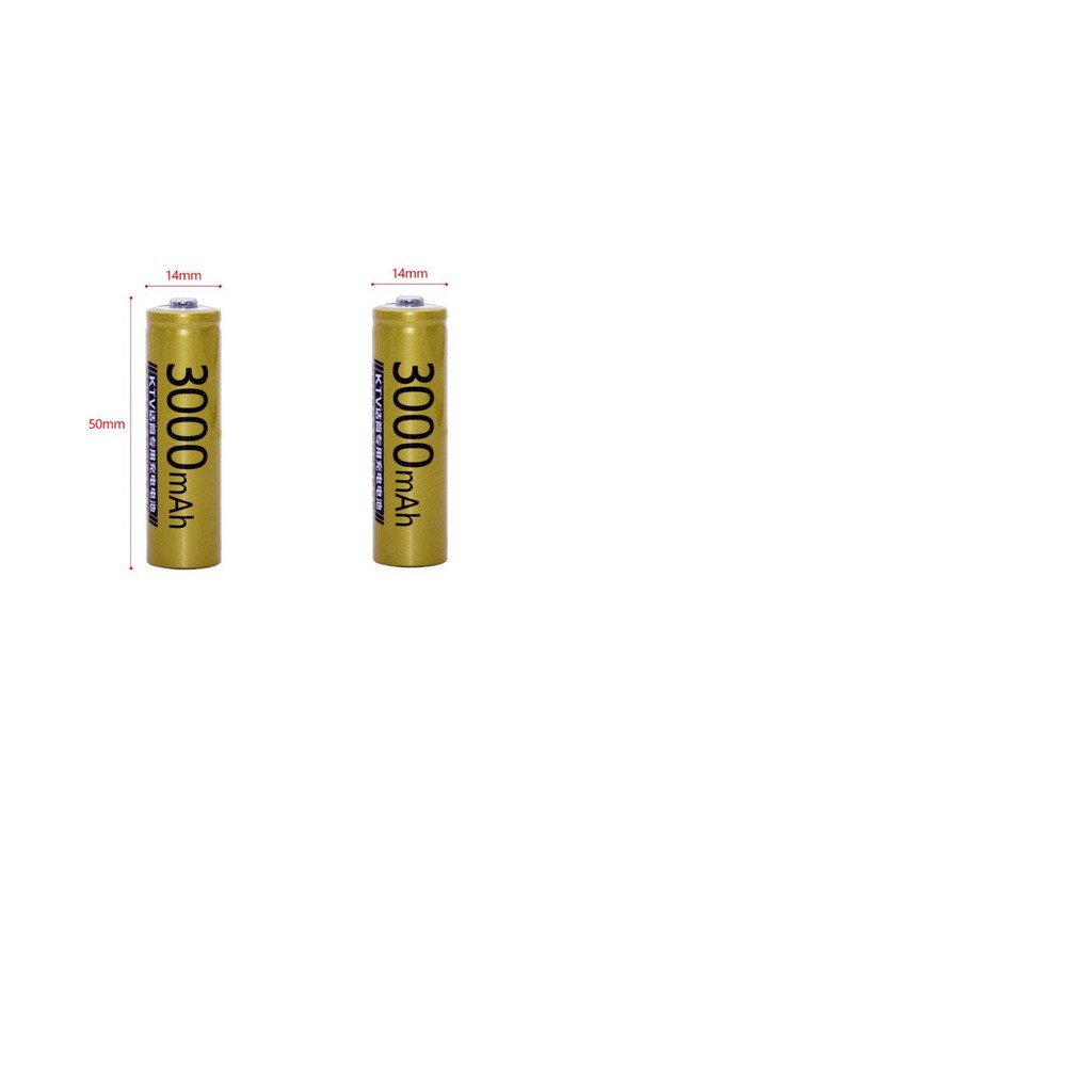 Combo 02 Viên pin tiểu sạc AA1.2V - 3000 mAh - hàng nhập khẩu