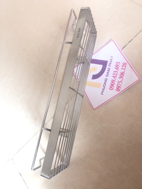[HÀNG THƯƠNG HIỆU] kệ gia vị trong nhà bếp RTL2 Kệ thẳng lưới 1 tầng inox 304 hàng tăm đặc,kích thước 12x40cm