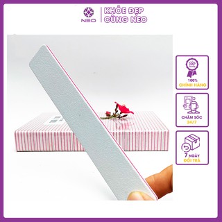 Dũa Móng Tay Vuông NEO Chuyên Dụng, Loại Nhám 2 Mặt, Dũa Form Móng Đẹp, An Toàn Tiện Lợi