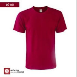 Áo thun trơn màu đỏ đô phong cách T004