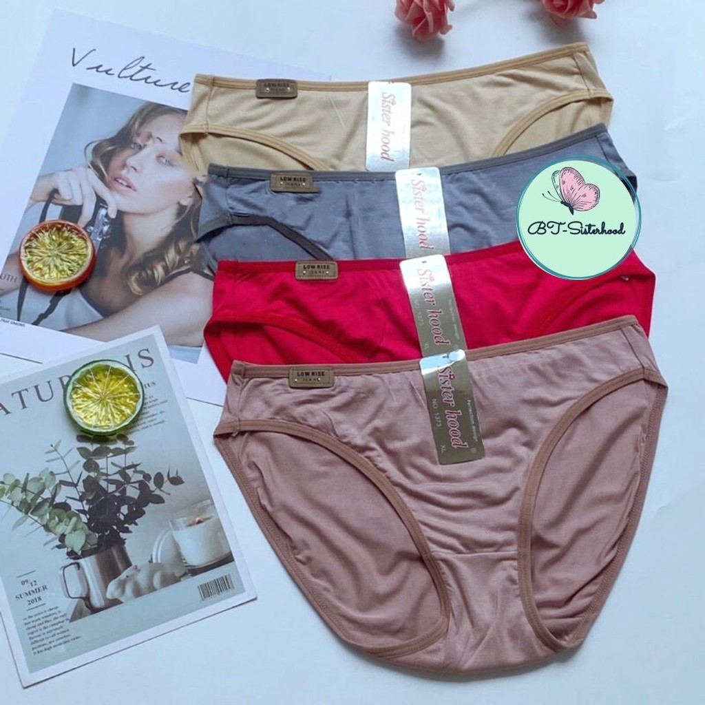 Quần lót nữ sisterhood 1373 Thái Lan cotton thun co giãn 4 chiều mát rượi, siêu thích Sisterhood cao cấp, LAVENUSA