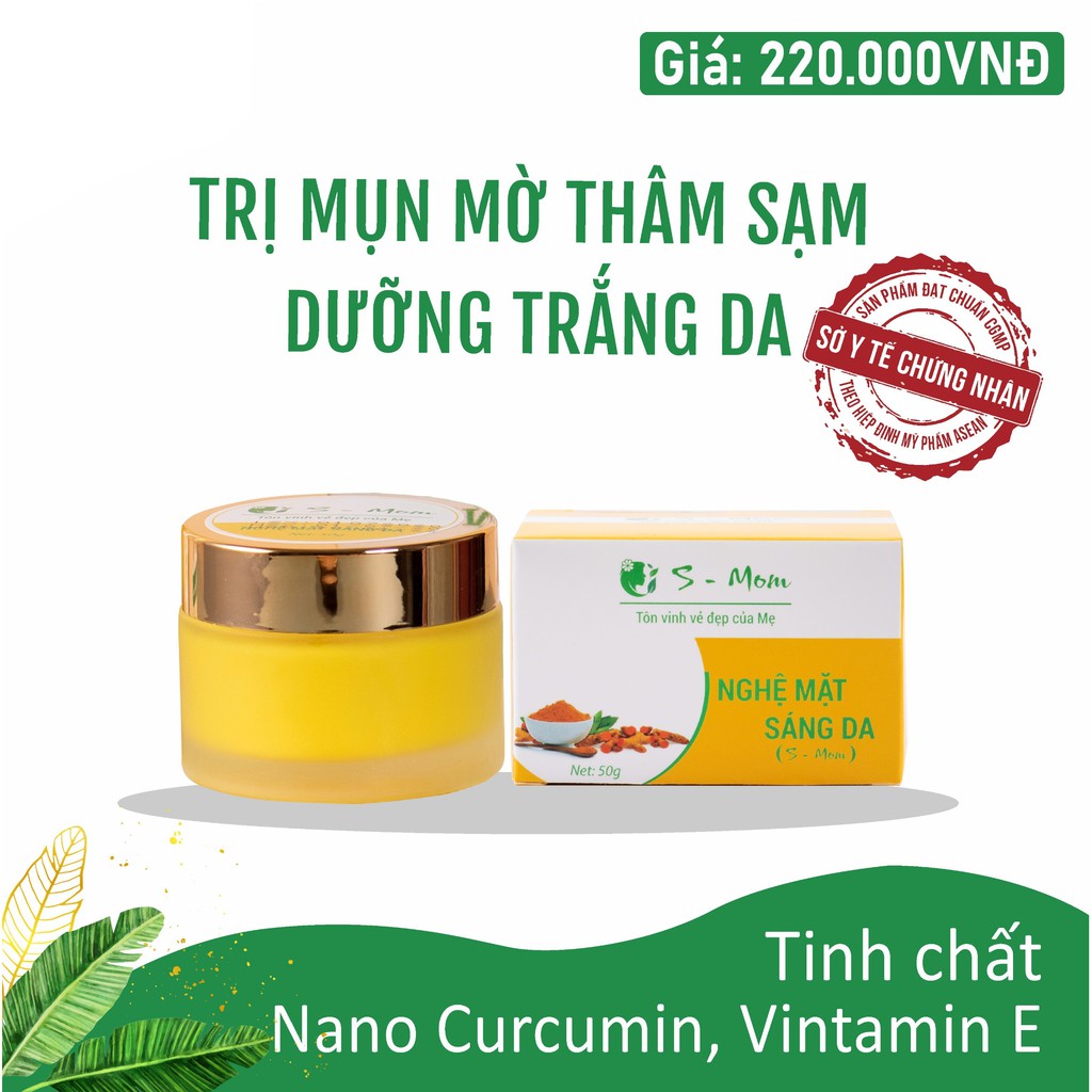 [Mã COS1904 giảm 8% đơn 300K] Nghệ Mặt Sáng Da S-Mom (Kem Nghệ S-Mom)