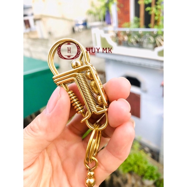 Móc khoá thủ công phật vàng