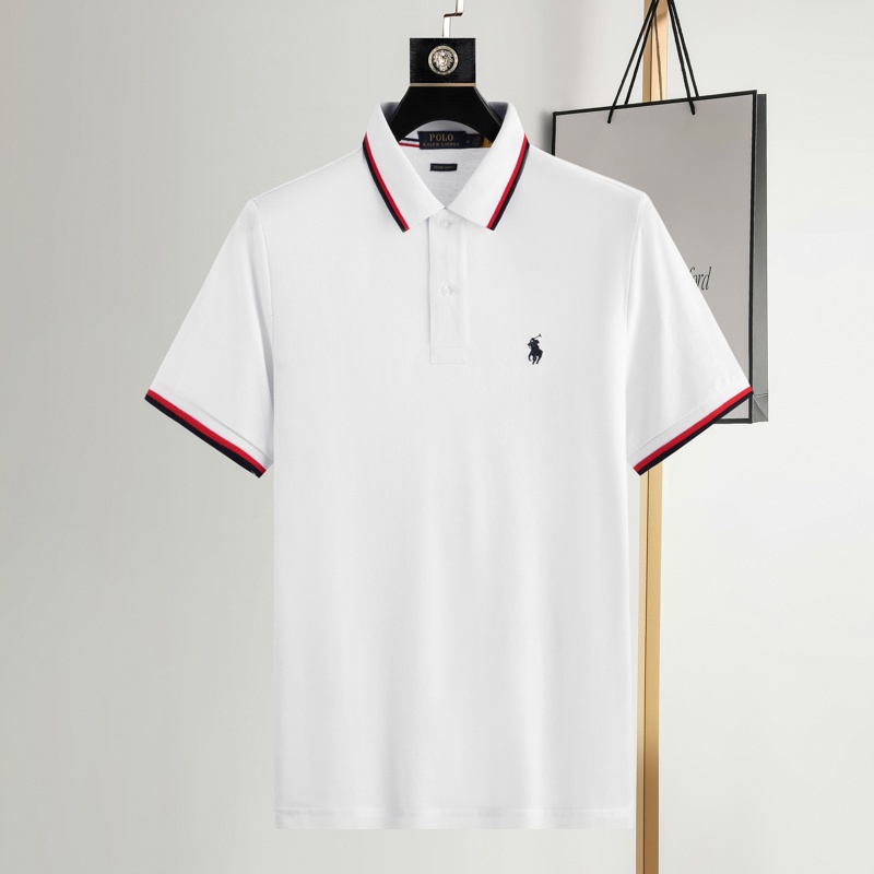 Áo polo Tay Ngắn Màu Trơn Thêu Hình Ralph Lauren_New Có 8 Màu Cho Nam