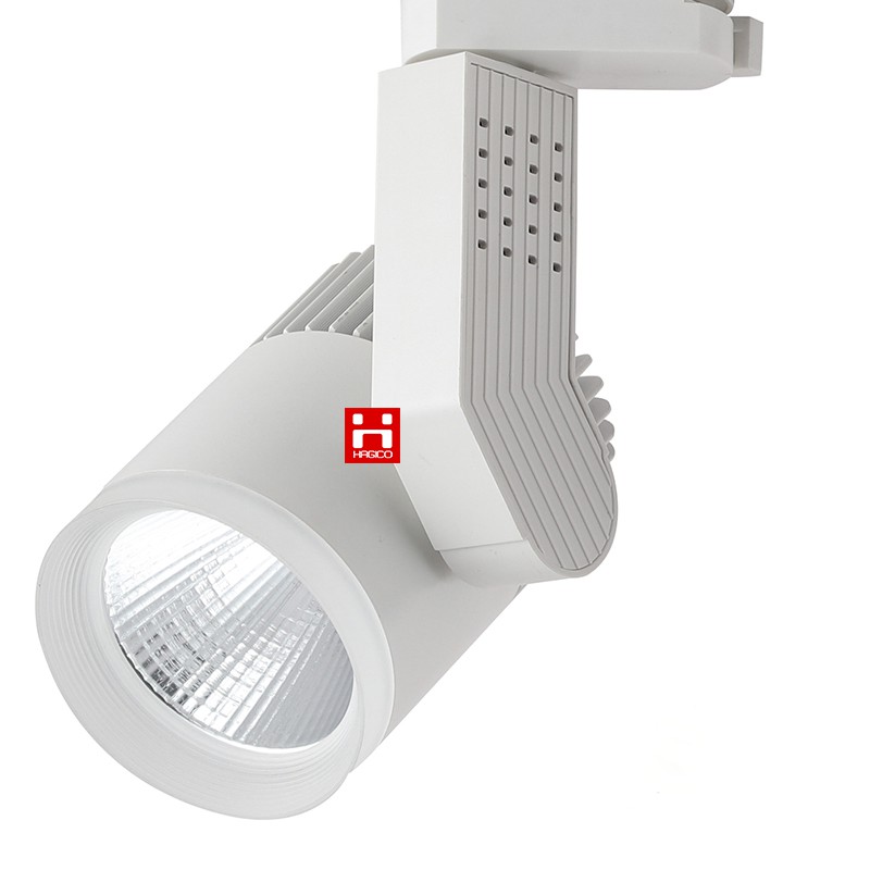 Đèn LED ray rọi COB mắt trâu 12W vỏ trắng ánh sáng trắng ánh sáng vàng ánh sáng trung tính