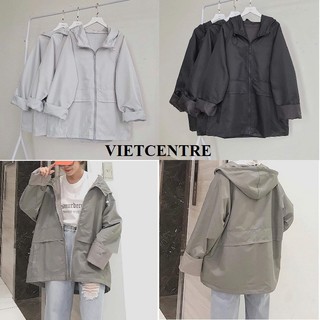 Áo Khoác Dù Form Rộng Túi Hộp Vuông Unisex Hot Trend - VIETCENTRE