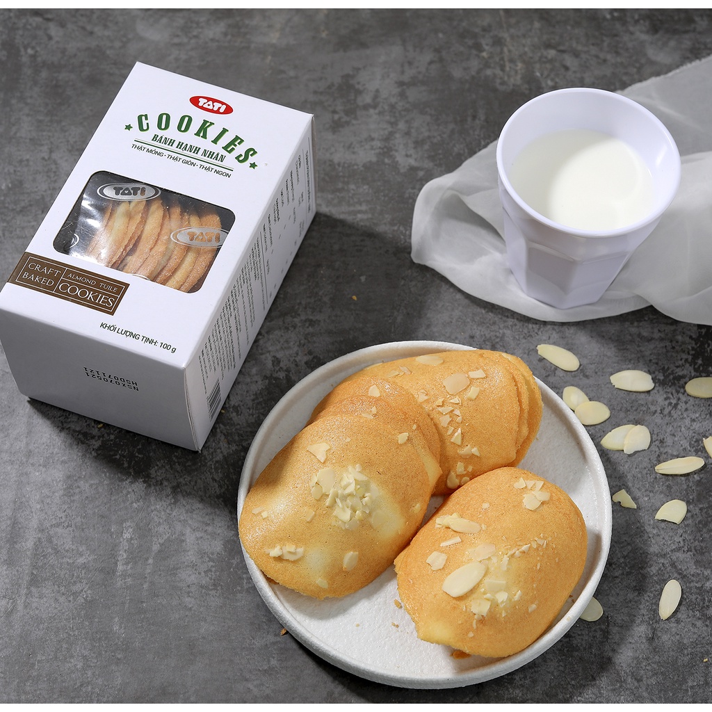 Bánh TATI Cookies Hạnh Nhân 100g