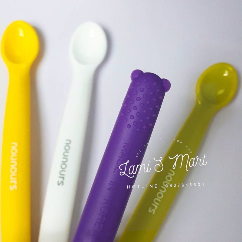 THÌA MUỖNG ĂN DẶM SILICONE NOUNOURS NỘI ĐỊA HÀN QUỐC NOUNOURS