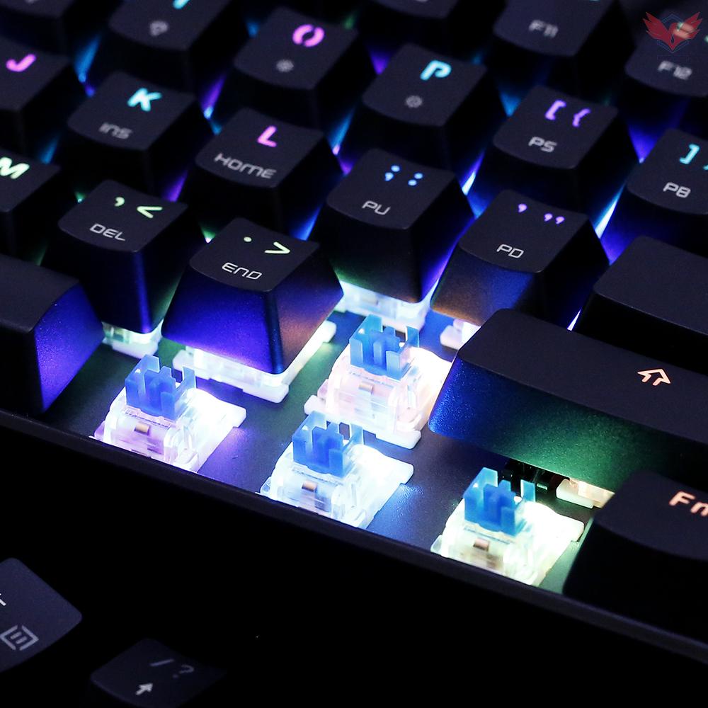 Bàn Phím Cơ Gaming Fir Motospeed Ck61 Rgb 61 Phím Có Đèn Nền Đen