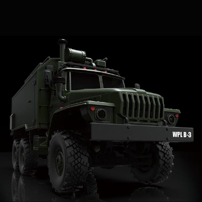 WPL B36 1:16 RC Car 2.4G 6WD Xe tải quân sự Rock Crawler Command Communication Vehicle Kit Đồ chơi tự làm cho bé trai