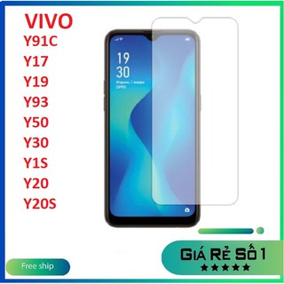 Kính cường lực Vivo Y17S 4G Y91C/ Y17/ Y19/ Y93/ Y50/ Y30/ Y1S/ Y20/ Y20S trong suốt không full màn hình