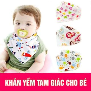 Combo 10chiếc khăn yếm tam giác cho bé