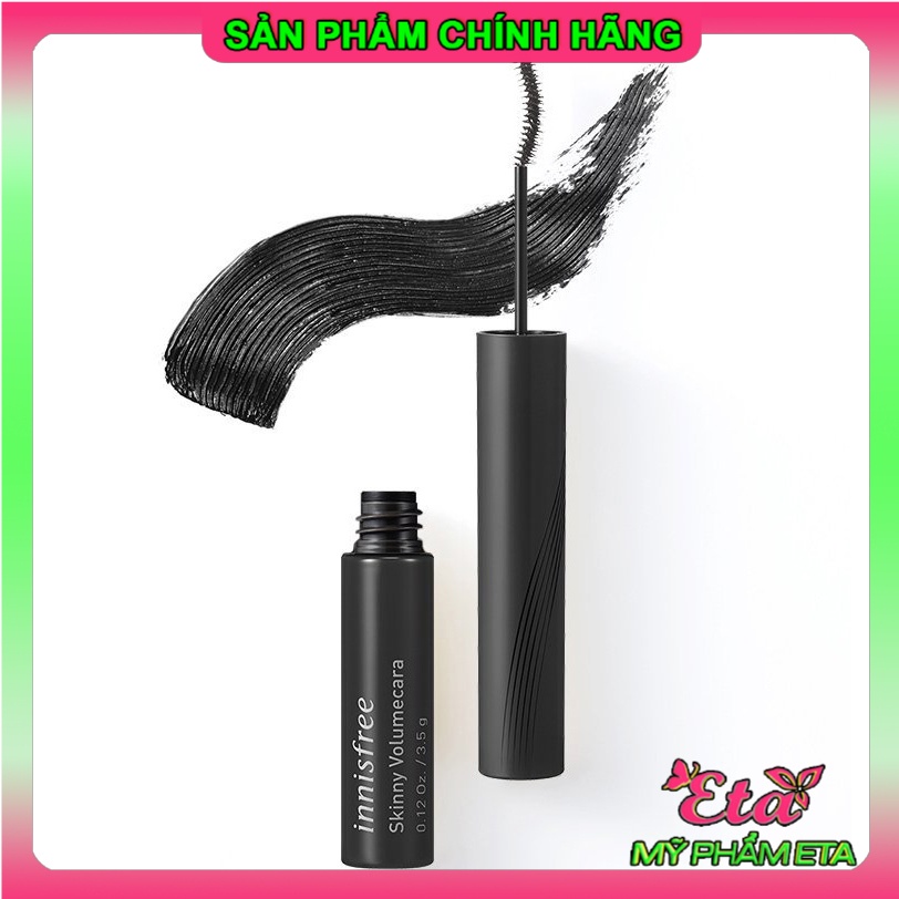 Mascara chuốt mi cao cấp INNISFREE SKINNY chống nước làm dày và dài mi hiệu quả