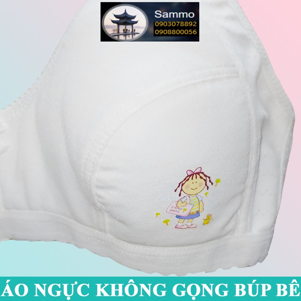 Áo Ngực Không Gọng Mút Mỏng Chất Cotton Mềm Mịn Hút Mô Hôi