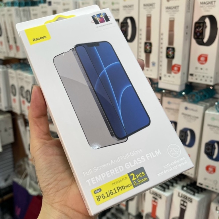 Kính cường lực chống nhìn trộm CHÍNH HÃNG BASEUS cho iPhone 14 Pro Max 12 Pro Max 13 pro max