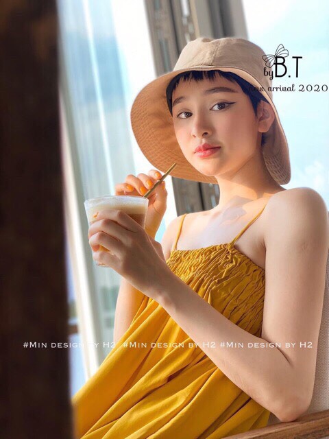 Váy 2 dây chun 3 vòng ngực siêu xinh chất đũi | BigBuy360 - bigbuy360.vn