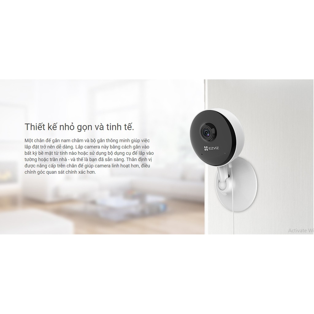 Camera WIFI Ezviz C1C B,1080P Đàm thoại 2 chiều ,Tích hợp míc thu âm thanh, Hình ảnh FHD - BẢO HÀNH 24 Tháng | BigBuy360 - bigbuy360.vn