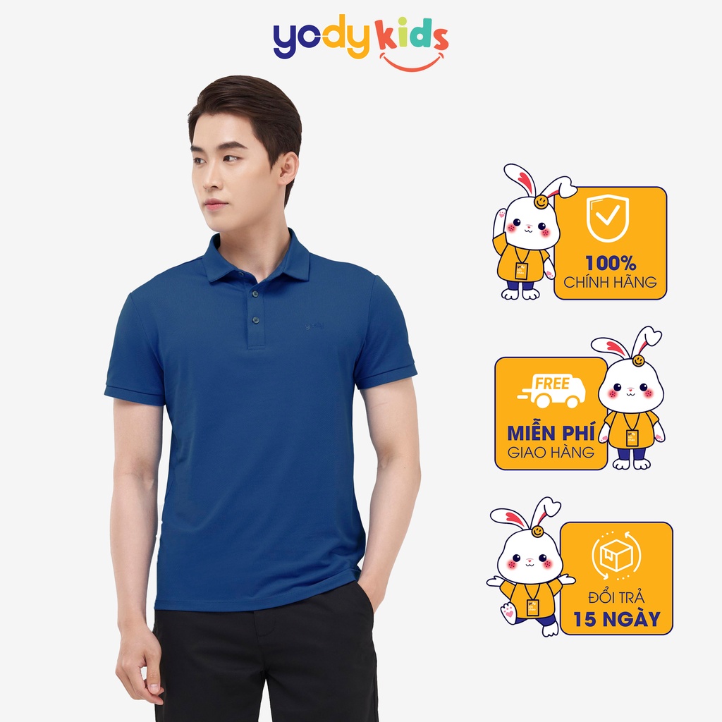 Áo polo Yody cho nam chất liệu cotton tay ngắn kiểu dáng công sở có cổ bẻ APM5421