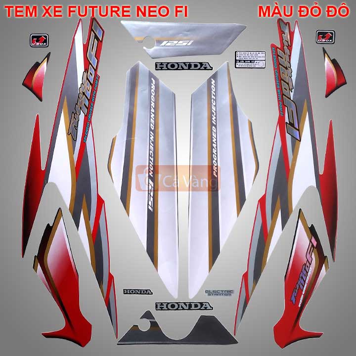 Tem xe máy Future Neo FI màu ĐỎ ĐÔ, chất lượng như ZIN chính hãng