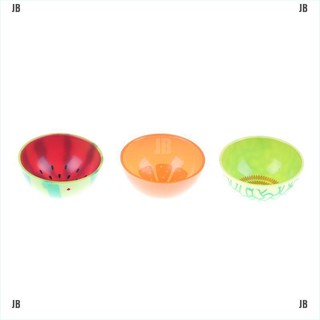 JB&3Pcs Colorful Dollhouse Miniature Bowl 1:12 Dollhouse Mini Tableware Soup Bowls