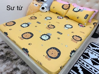 Bộ ga vỏ gối cotton poly (1 grap giường + 2 vỏ gối nằm)