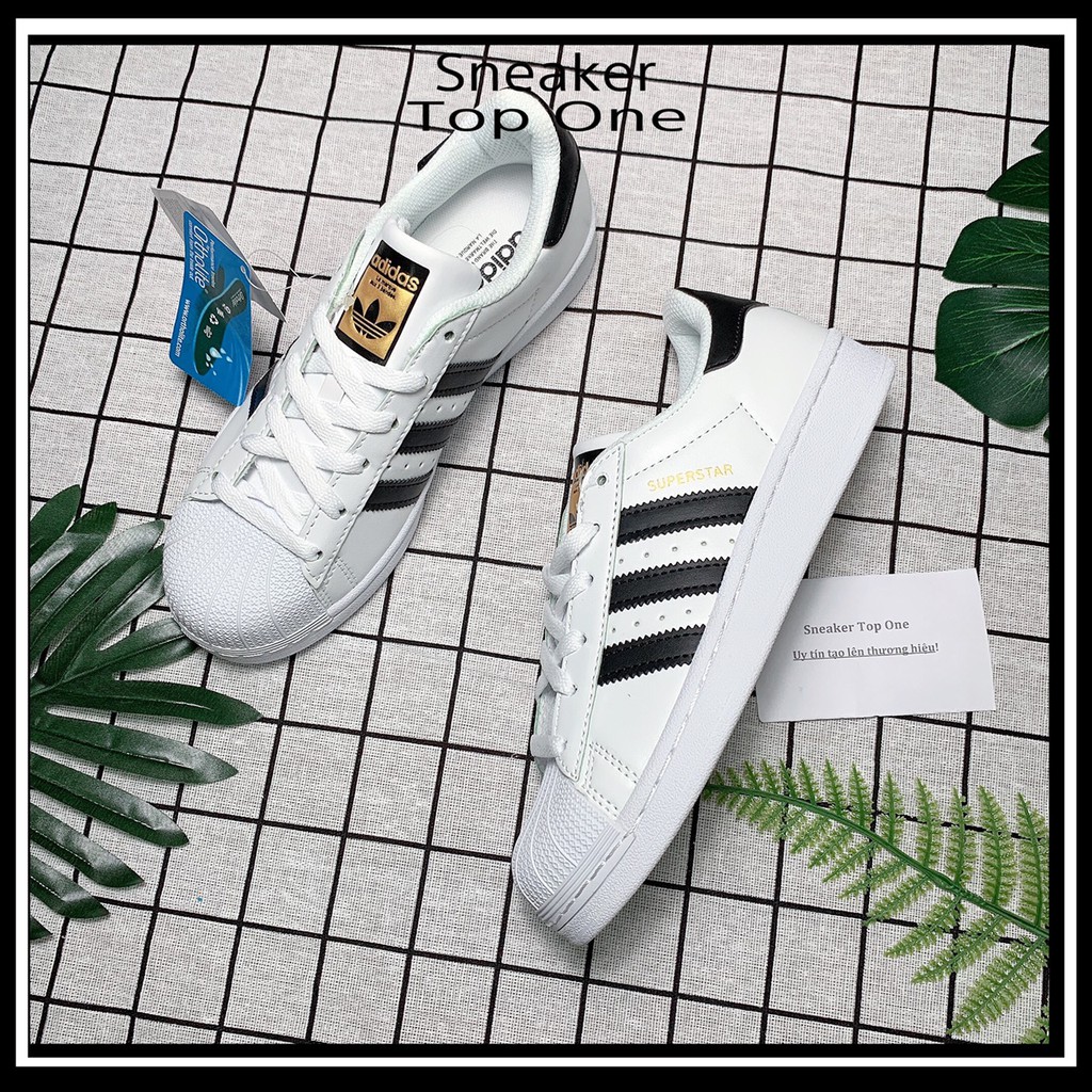 ( Free Ship ) Giầy thể thao sneaker sò trắng kẻ đen! Yuno Stores