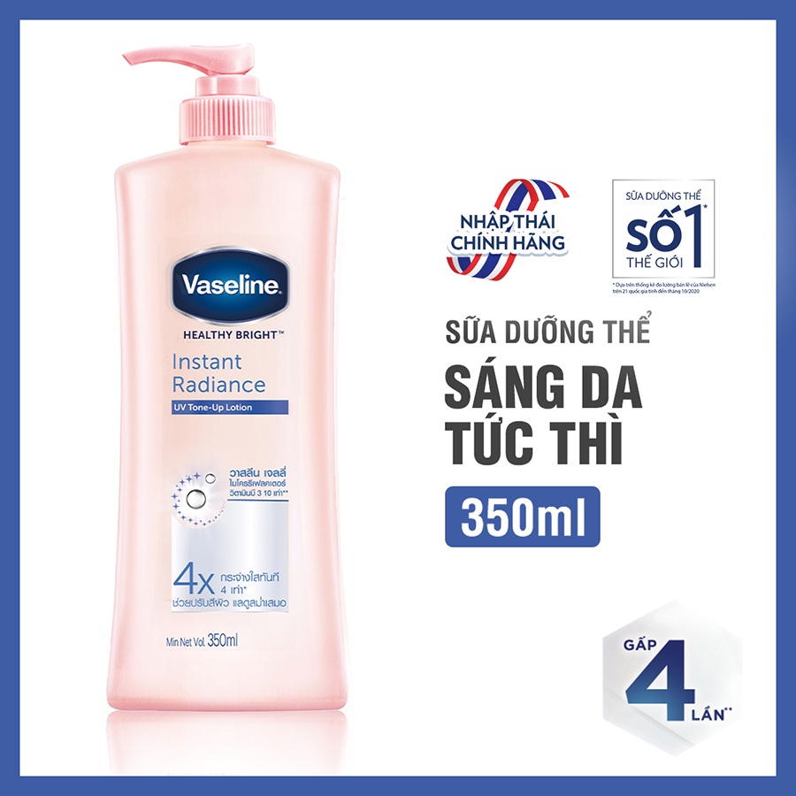 Sữa Dưỡng Thể Trắng Da Tức Thì Vaseline Healthy White Instant Fair Lotion