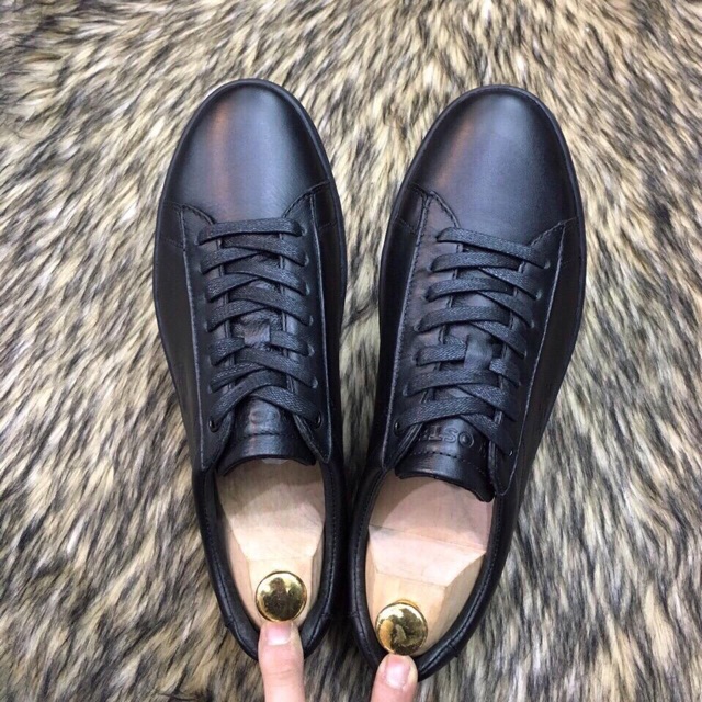 Giày LC Da Bò Xịn Màu Đen Đế Đen - Bảo Hành 24 Tháng | BigBuy360 - bigbuy360.vn