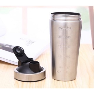 Bình lắc whey inox V Power