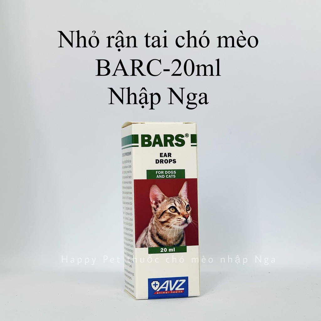 NHỎ RẬN TAI CHÓ MÈO BARK AVZ NHẬP NGA