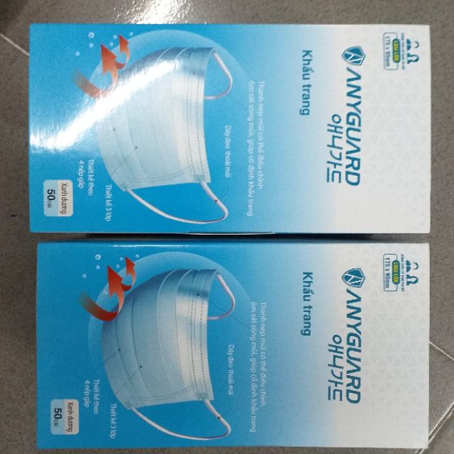 Khẩu trang người lớn Anyguard hộp 50 cái | BigBuy360 - bigbuy360.vn