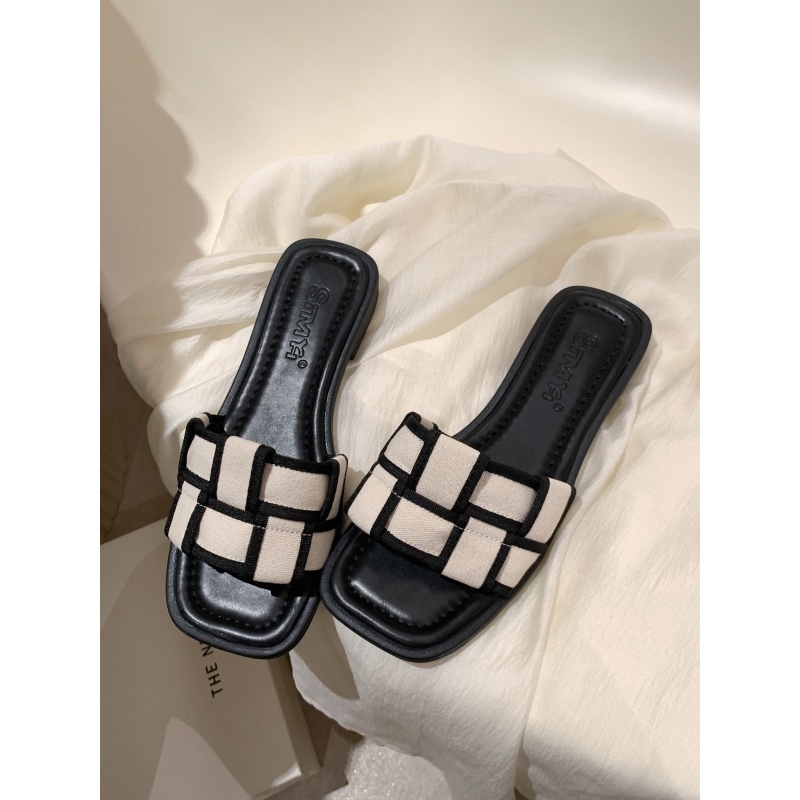 Dép Xỏ Ngón Đế Bằng Phong Cách Pháp Thời Trang Mùa Hè 2022 Mới Cho Nữ