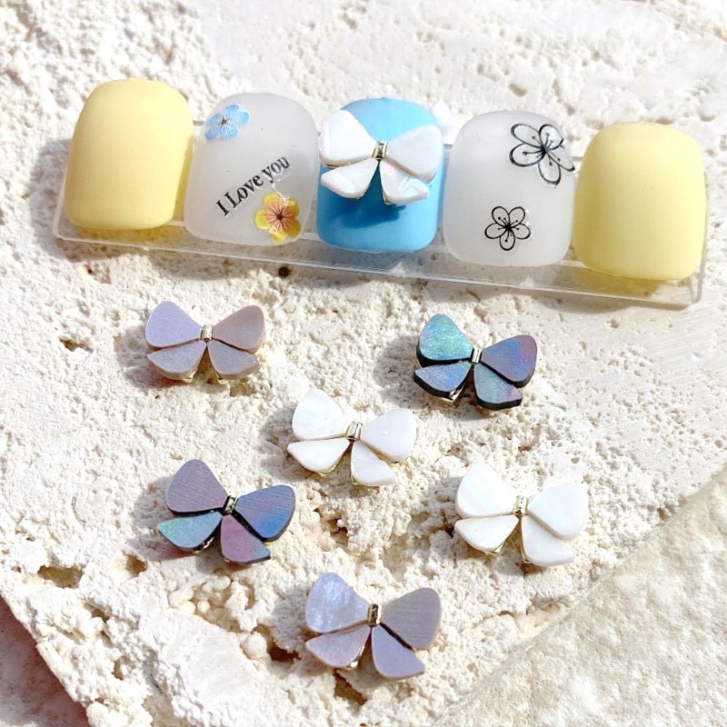 Set 10 charm nơ xinh trang trí móng