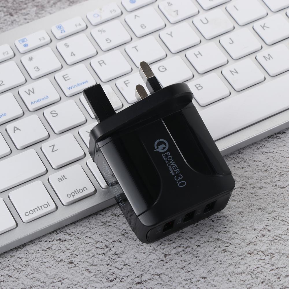 BEBETTERM Củ Sạc Nhanh 3 Cổng USB 3.0 Màu Trắng / Đen
