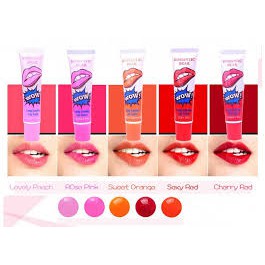 Son Xăm Romantic Bear WoW long lasting lip color Watermelon