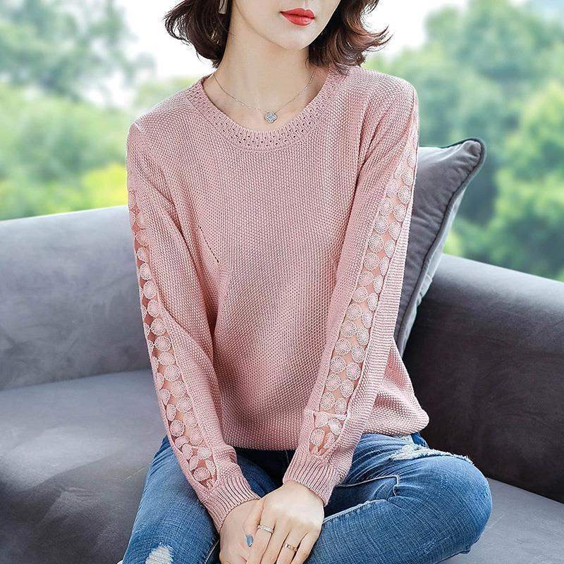 Áo nữ tay dài phối ren thời trang
