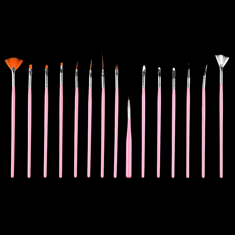 [Hàng mới về] Set 15 Cọ Vẽ Móng Tay Nghệ Thuật Chất Lượng Cao