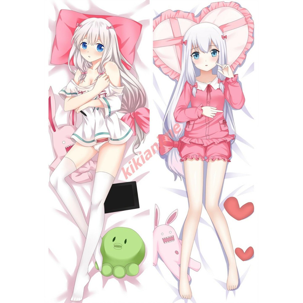 Gối ôm dài anime sagiri có ruột bông 1mx40cm (nhận in theo yêu cầu)