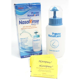 BÌNH RỬA MŨI NASAL RINSE (kèm 10 gói muối)
