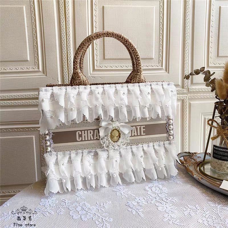 (order) Túi vuông phối bèo sang trọng hàng Quảng Châu cao cấp
