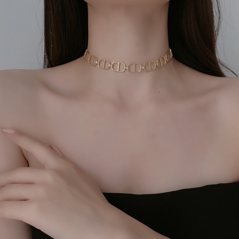 [ Bao Đẹp ] Choker Vòng Cổ Ngắn Phối Dây Xích Thời Trang Hàn Quốc Cao Cấp Mainia Shop