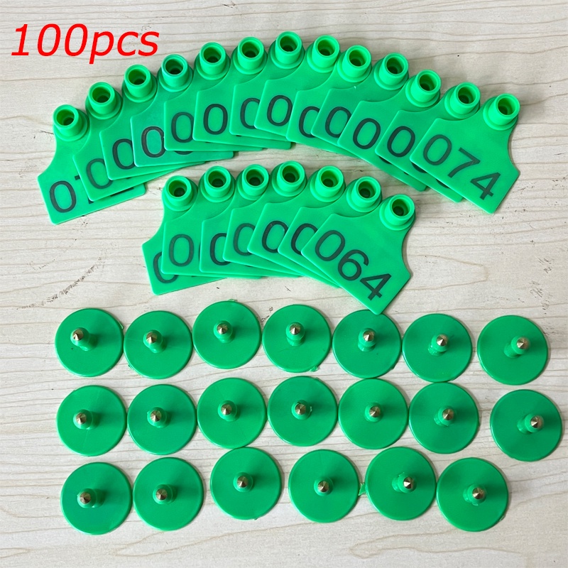 100pcs thẻ đeo tai bằng TPU cho bò, heo , dê, ngựa và chăn nuôi
