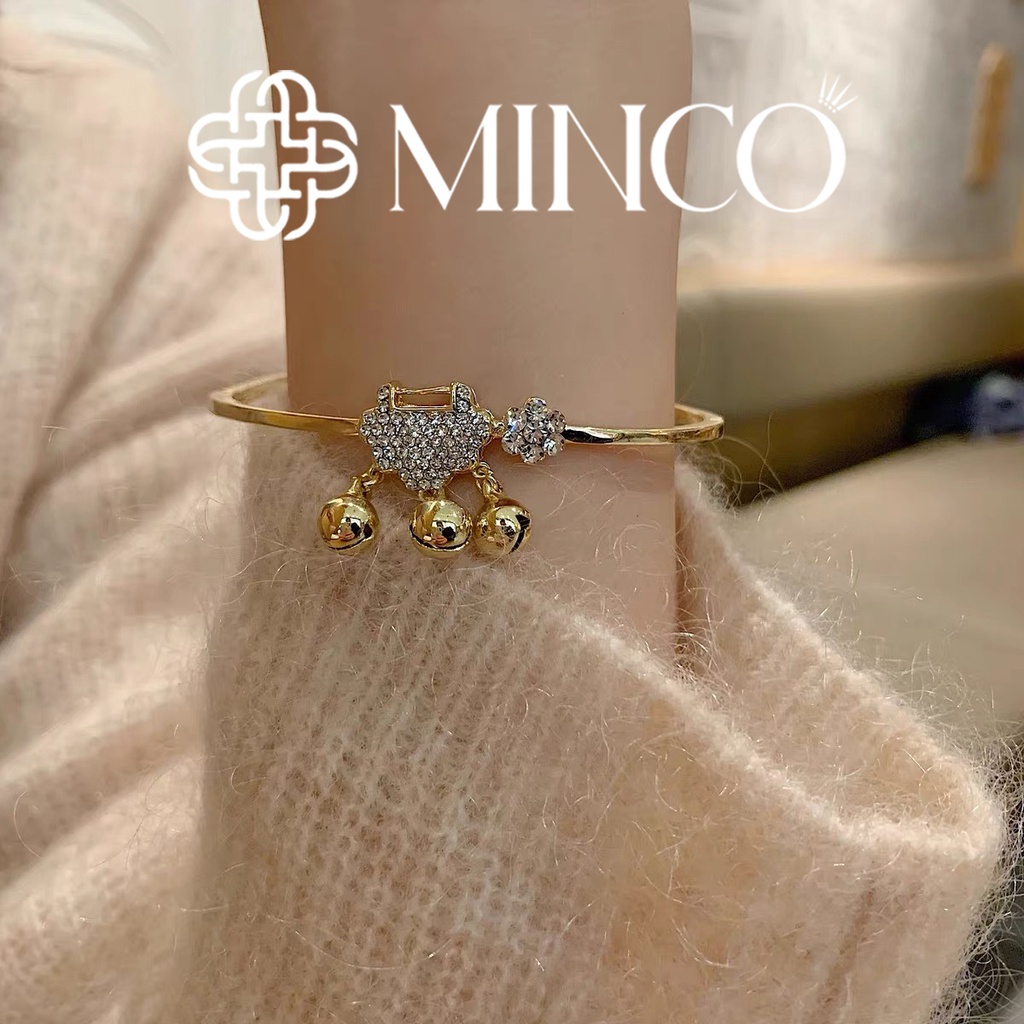 Lắc Tay nữ Titan Bách Gia Tỏa màu vàng Minco Accessories phong cách tiểu thư VT40
