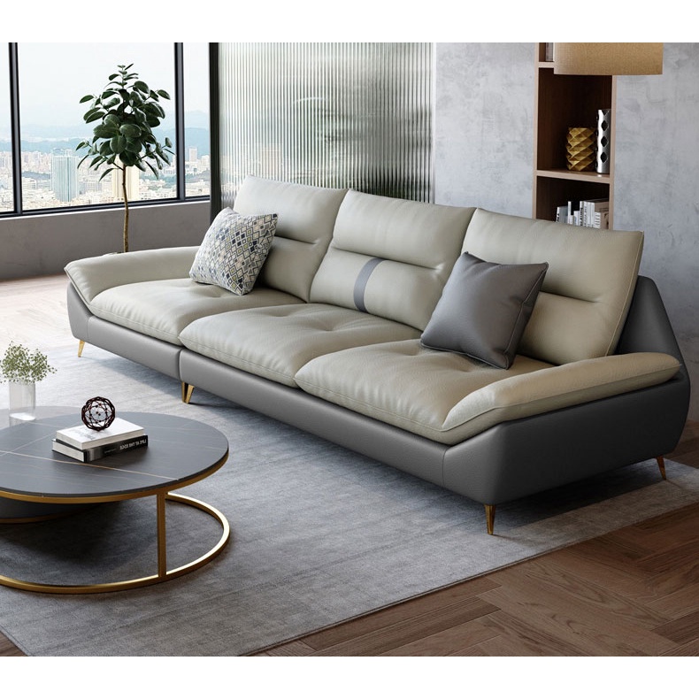 Sofa da cao cấp cho phòng khách - Ghế sofa băng 3 chỗ bọc da