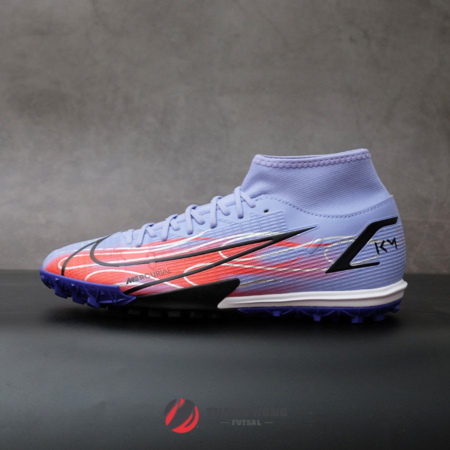 GIÀY ĐÁ BÓNG CHÍNH HÃNG NIKE MERCURIAL SUPERFLY 8 KM ACADEMY TF - DB2868-506 - TÍM / ĐEN