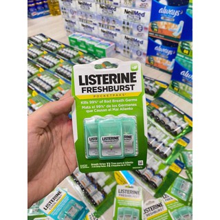 Miếng Ngậm Thơm Miệng Listerine Pocketpaks Cool Mint - Freshburst Giúp Diệt Khuẩn. Bảo Vệ Răng Hộp 72 Miếng